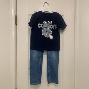Boys 3T Dallas Cowboys T-Shirt & Size 7 Regular Levi’s 511 Jeans (2) Total